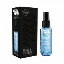 Perfum do brody i wąsów - BEARD&MUSTACHE PARFUM - niebieski - 75ml - NISHMAN