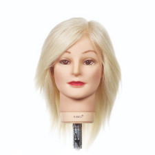 Główka damska bardzo jasny blond 30cm - 100% naturalne włosy - BLONDY - SIBEL 3