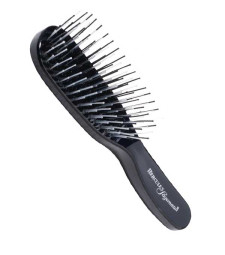 Szczotka do rozczesywania cienkich splątanych włosów SCALP DELUXE (czarna) - HERCULES