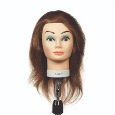 Główka damska blond 15-40cm - 100% naturalne włosy - CANDY - SIBEL 3