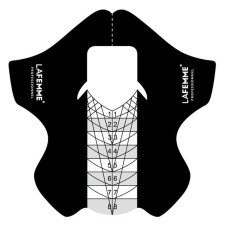 Szablony BLACK/NAIL FORMS 100szt (czarne) - LA FEMME