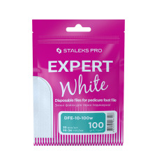 Zestaw wymiennych białych nakładek do tarki do pedicure EXPERT 10 - gradacja 100 (30 szt) - STALEKS PRO