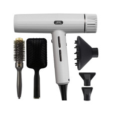Suszarka do włosów - FORTE PRO 2020H ultra lekka 320g + 2 szczotki - BIAŁA - JRL