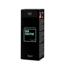 Włókna budujące włosy - CZARNE - HAIR SCULPTOR 25g - SIBEL