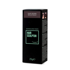 Włókna budujące włosy - CIEMNY BRĄZ - HAIR SCULPTOR 25g - SIBEL