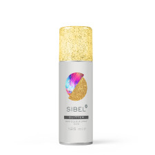 Lakier koloryzujący GLITTER - brokatowy - złoty 125ml - SIBEL 5