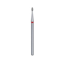 Frez diamentowy oliwka zaokrąglona czerwona EXPERT średnica 1,6/3,4 mm -  STALEKS PRO