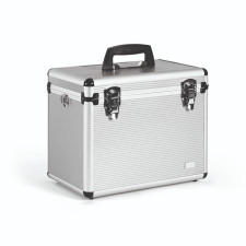 Kuferek fryzjerski VANITY CASE XL 42x25x32 - srebrny - SIBEL