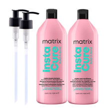 MATRIX INSTACURE BUILD-A-BOND Szampon, Odżywka odbudowująca 2x 1000ml, pompki