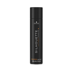 Lakier bardzo mocny Super Hold Silhouette 300ml - czarny - SCHWARZKOPF 3