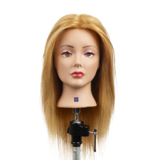 Główka damska blond 40cm - PREMIUM - gęstość 360 - 100% naturalne włosy - LILA BLOND 40