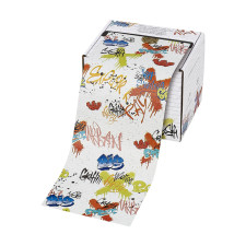 Folia ryflowana w rolce - gruba 15μ, 12,7cm x 97m - motyw grafiti - SIBEL 3