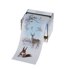 Folia ryflowana w rolce - gruba 15μ, 12,7cm x 97m - motyw zimowy - SIBEL 3