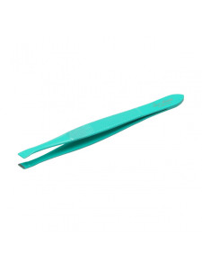 Pęseta skośna kolorowa AQUA dł. 9cm - CM CLASSIC