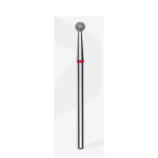 Frez diamentowy kulka czerwona EXPERT średnica 3,5 mm (FA01R035) - STALEKS PRO
