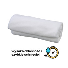 Ręczniki z mikrofibry 45x85cm - 12szt - MICROFIBRE - białe - SIBEL