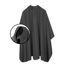 Peleryna wodoodporna z szerokim kołnierzem - czarna- 145x155cm - NEO ( na zatrzask ) - SIBEL