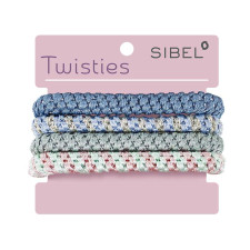 Gumki do włosów TWISTIES [4szt/op] - SIBEL
