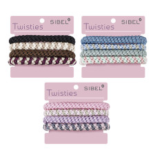Gumki do włosów TWISTIES [4szt/op] - SIBEL