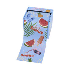 Folia ryflowana w rolce - gruba 15μ, 12,7cm x 97m - motyw SUMMER - SIBEL 3