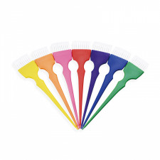 Pędzelek do farbowania wąski RAINBOW VIC+ ( zestaw 7szt )