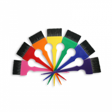 Pędzelek do farbowania SZEROKI - RAINBOW VIC+ ( zestaw 7szt )